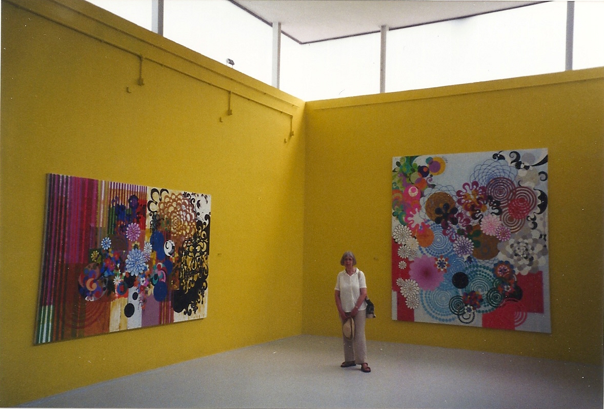 Maureen in the Brazil exhibit